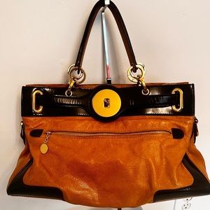 Balenciaga Luna Camel Satchel handbag